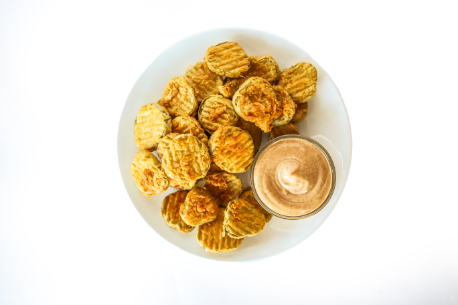 Side Fried Krinkle Kut Pickles